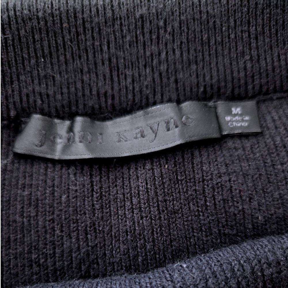 Jenni Kayne Ludlow Skirt Black Cotton Cashmere Knit Maxi‎ Column Skirt Size M - Picture 6 of 8